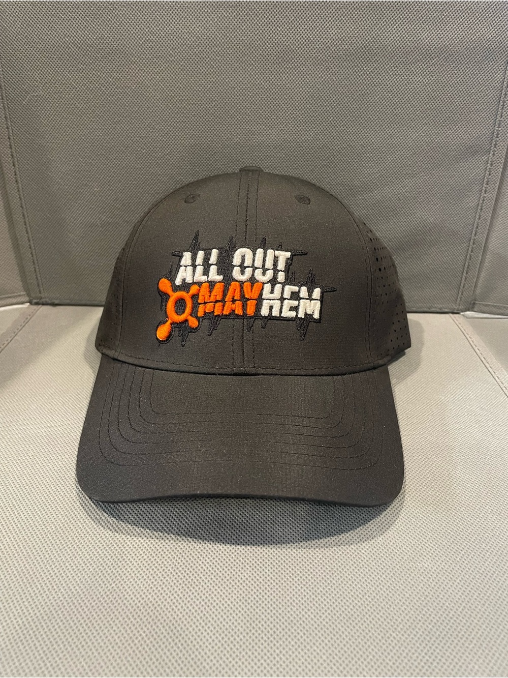 Orangetheory Fitness ALL OUT MAYHEM Performance Cap Adjustable Black Orange